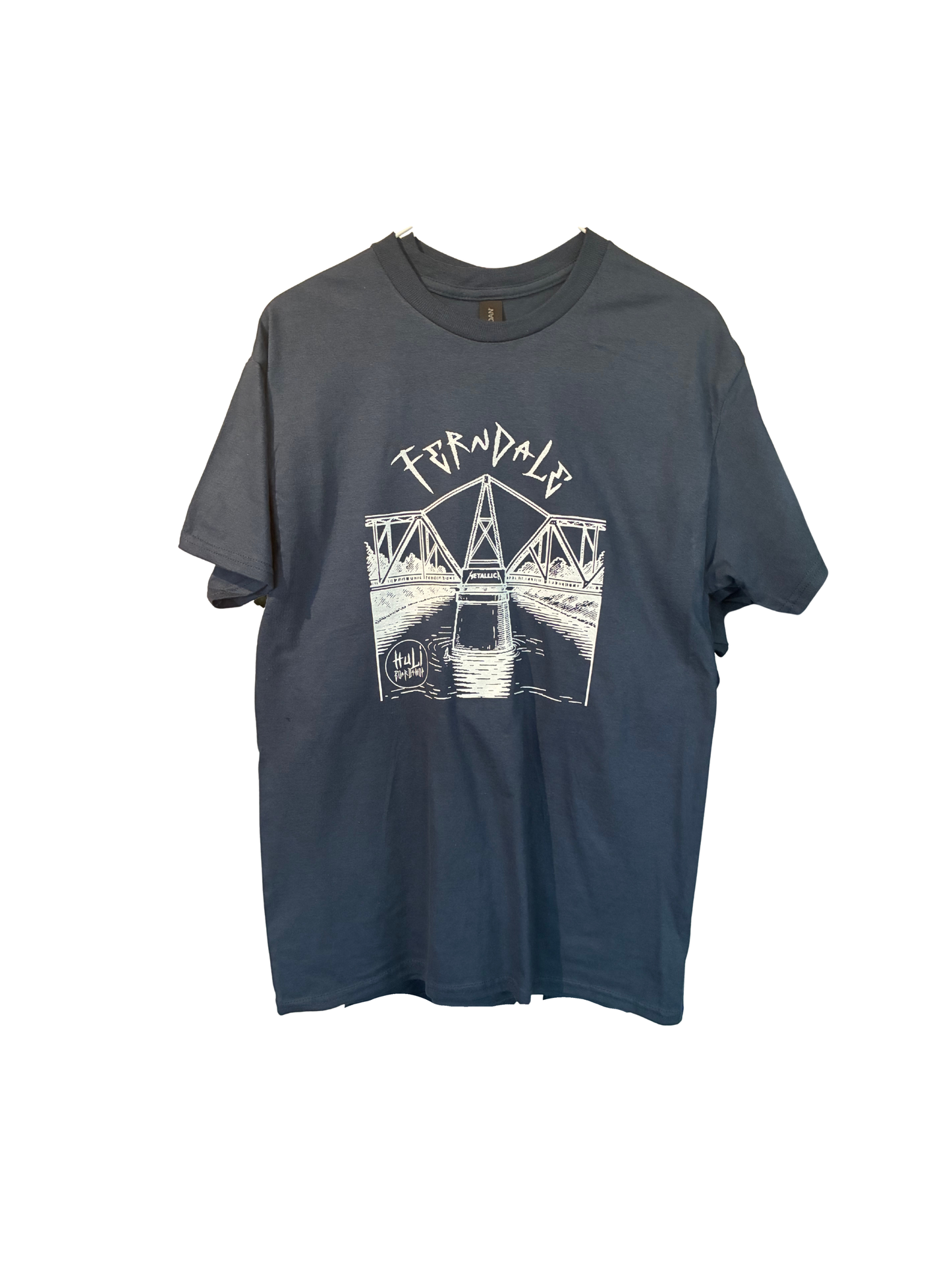 Ferndale Bridge Short Sleeve T-Shirt (Dark Blue)