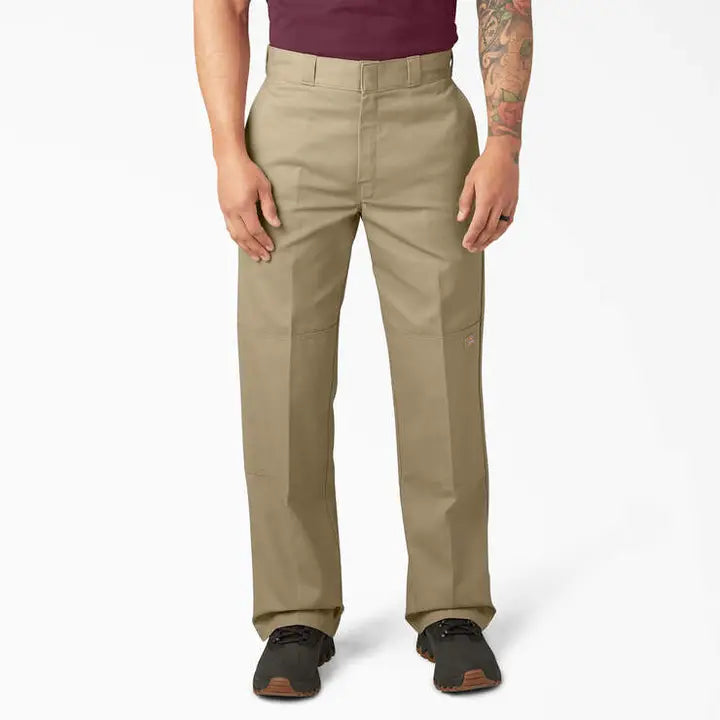 Dickies Loose Fit Double Knee Twill Work Pants - Khaki